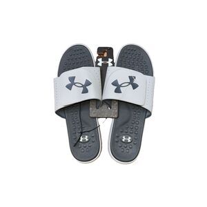 Under Armour Ignite Pro Slides Sandals Men's Size 17 Gray Adjustable Straps Shoe